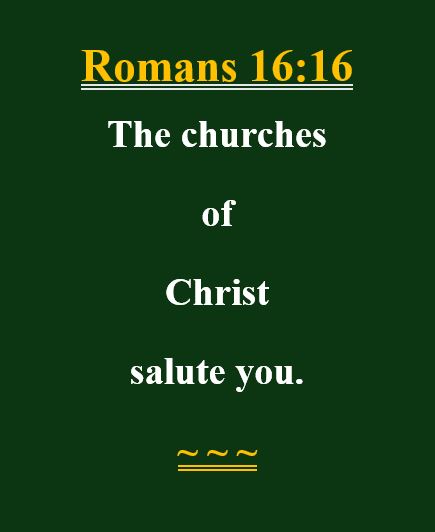 Church of christ salute you